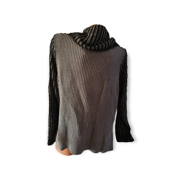 DKNY Jeans Knit Cowl Neck Sweater grey L - Picture 7 of 10